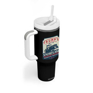 Trump Snowflake Removal Service Tumbler With Handle Funny Sarcastic Politics TS02 Print Your Wear
