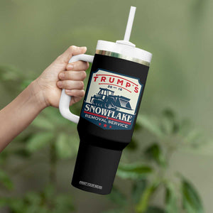 Trump Snowflake Removal Service Tumbler With Handle Funny Sarcastic Politics TS02 Print Your Wear