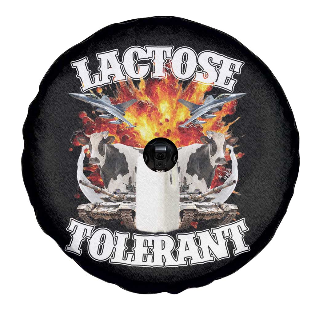 Funny Lactose Tolerant Spare Tire Cover Retro Pro-Dairy Ironic Cringe Meme TS02 Print Your Wear