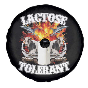 Funny Lactose Tolerant Spare Tire Cover Retro Pro-Dairy Ironic Cringe Meme TS02 Print Your Wear