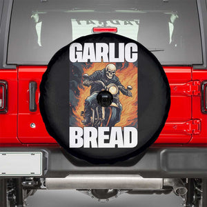 Skeleton Meme Spare Tire Cover Garlic Bread Flaming Biker On Fire Funny Edgy Hard Cringe TS02 Black Print Your Wear