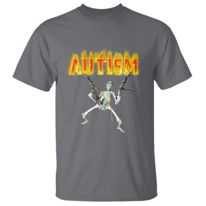 Autism Skeleton T Shirt Funny Oddly Specific Dank Meme TS02 Charcoal Print Your Wear