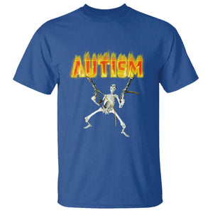Autism Skeleton T Shirt Funny Oddly Specific Dank Meme TS02 Royal Blue Print Your Wear