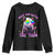Funny Autism Opossum Youth Sweatshirt Rizz Em With The Tism Meme Autistic TS02 Black Print Your Wear
