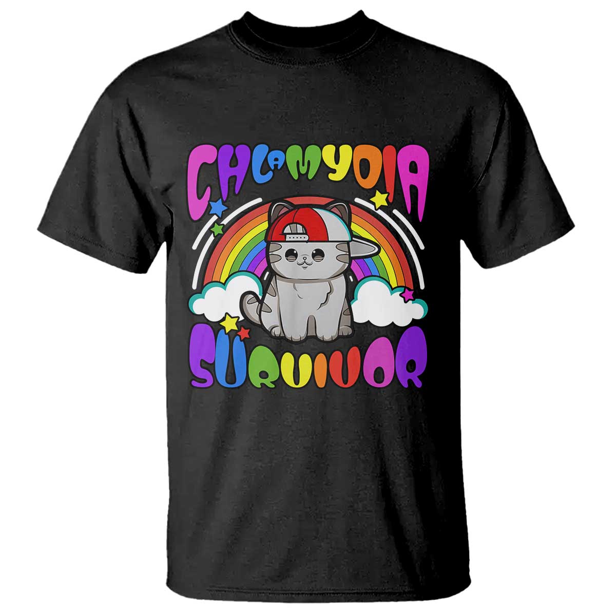 Chlamydia Survivor Cat Meme T Shirt Funny Y2K Inappropriate Humor TS02 ...