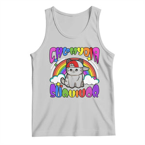 Chlamydia Survivor Cat Meme Tank Top Funny Y2K Inappropriate Humor TS02 Ash Print Your Wear