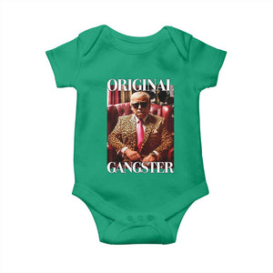 Trump Original Gangster Baby Onesie Funny Daddy Political Satire TS02 Irish Green Print Your Wear