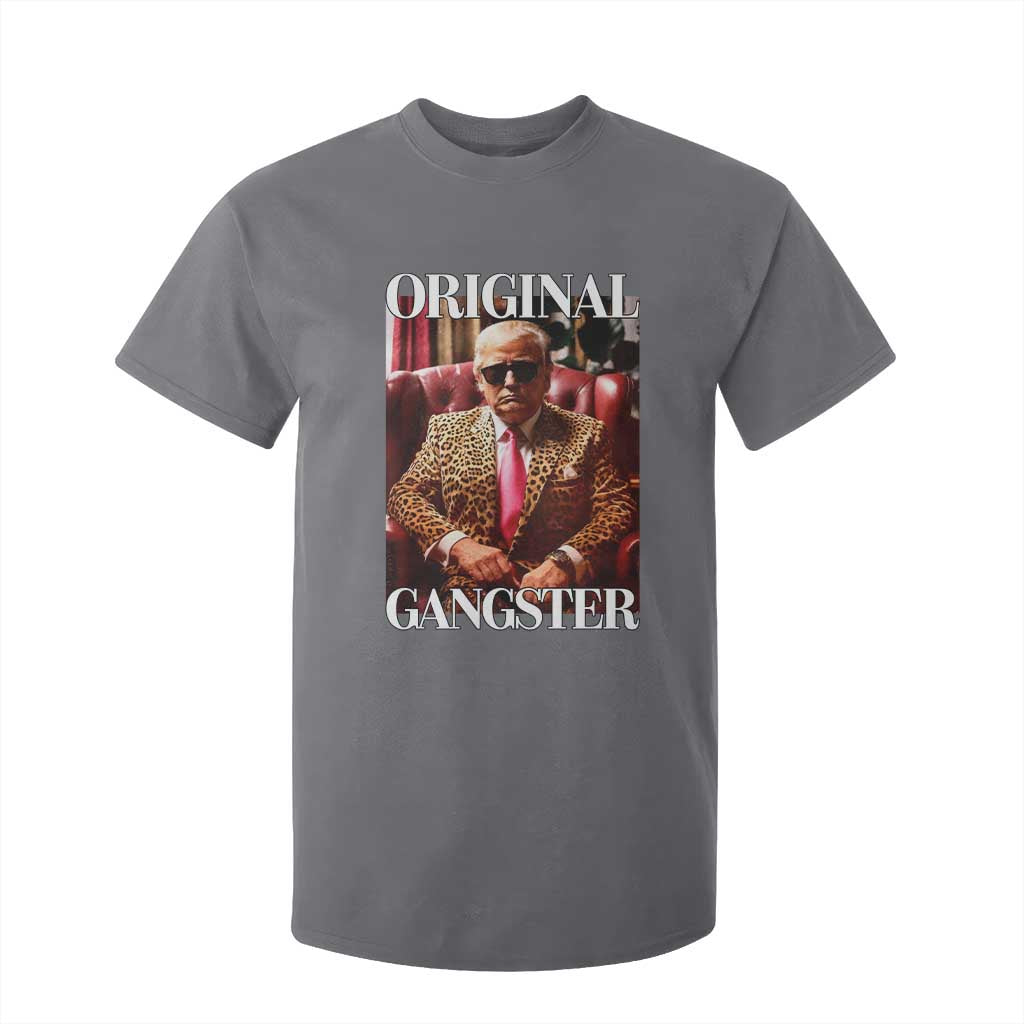 Trump Original Gangster T Shirt For Kid Funny Daddy Political Satire TS02 Charcoal Print Your Wear