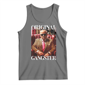 Trump Original Gangster Tank Top Funny Daddy Political Satire TS02 Black Heather Print Your Wear