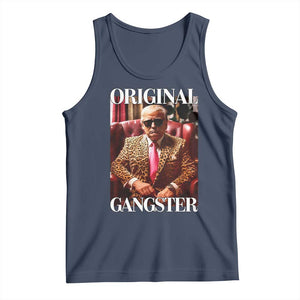Trump Original Gangster Tank Top Funny Daddy Political Satire TS02 Navy Print Your Wear
