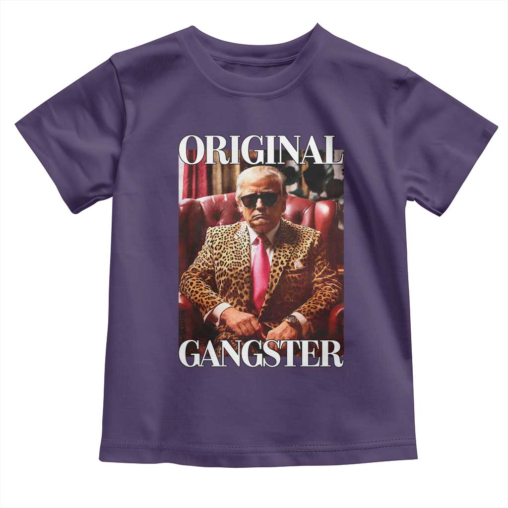 Trump Original Gangster Toddler T Shirt Funny Daddy Political Satire TS02 Purple Print Your Wear