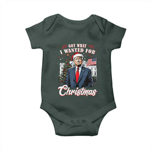 Christmas Trump Baby Onesie Got What I Wanted For Xmas 2024 President American Flag TS02 Print Your Wear
