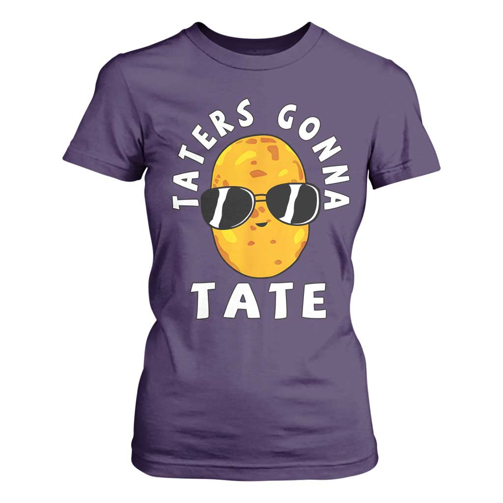 Funny Tater Tot T Shirt For Women Taters Gonna Tate Tots Meme Potato Made Foodie Lover TS02 Purple Print Your Wear