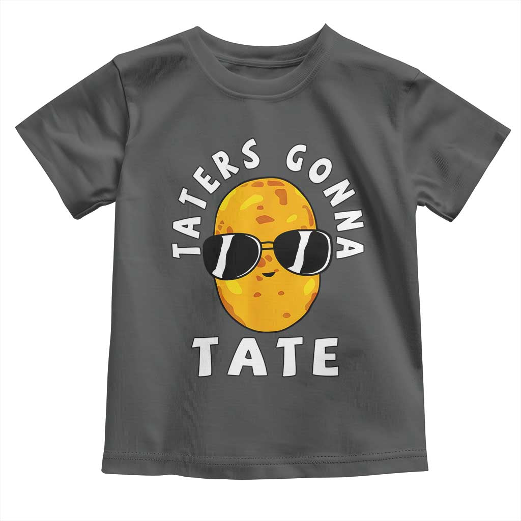Funny Tater Tot Toddler T Shirt Taters Gonna Tate Tots Meme Potato Made Foodie Lover TS02 Dark Heather Print Your Wear