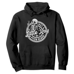 Funny Saying Skeleton Hoodie I'm Just A Little Ray Of Pitch Black Sarcastic TS02 Black Print Your Wear