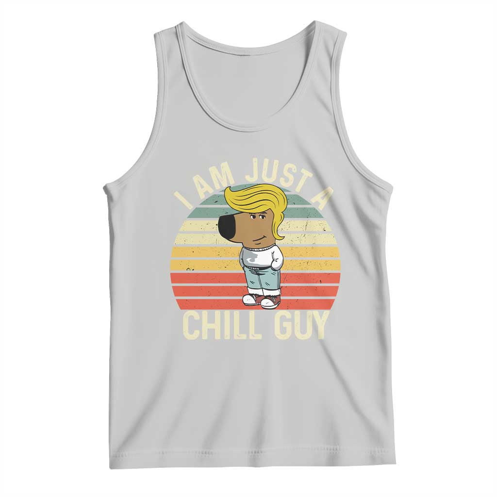 I Am Just A Chill Guy Trump Tank Top Funny My New President Character TS02 Ash Print Your Wear