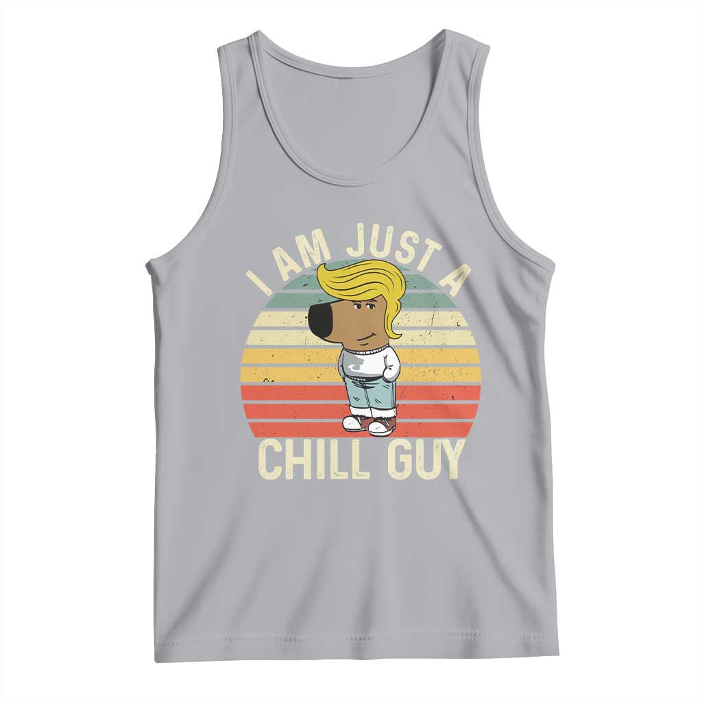 I Am Just A Chill Guy Trump Tank Top Funny My New President Character TS02 Athletic Heather Print Your Wear