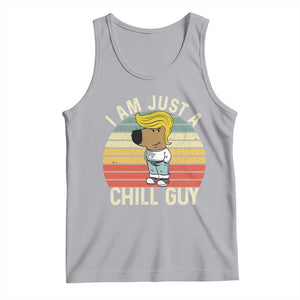 I Am Just A Chill Guy Trump Tank Top Funny My New President Character TS02 Athletic Heather Print Your Wear