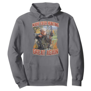 Trump Deer Hunting Hoodie Make Deer Hunting Great Again Trump TS02 Charcoal Print Your Wear