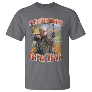 Trump Deer Hunting T Shirt Make Deer Hunting Great Again Trump TS02 Charcoal Print Your Wear