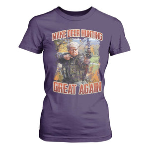 Trump Deer Hunting T Shirt For Women Make Deer Hunting Great Again Trump TS02 Purple Print Your Wear