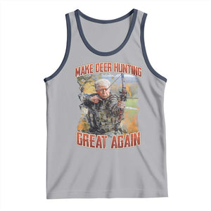 Trump Deer Hunting Tank Top Make Deer Hunting Great Again Trump TS02 Athletic Heather Navy Print Your Wear