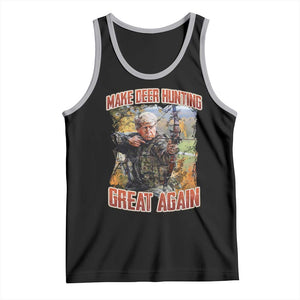 Trump Deer Hunting Tank Top Make Deer Hunting Great Again Trump TS02 Black Athletic Heather Print Your Wear