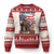 Trump Deer Hunting Knit Sweatshirt Retro Hunter Beer Drinking American Flag TS02 Red Print Your Wear