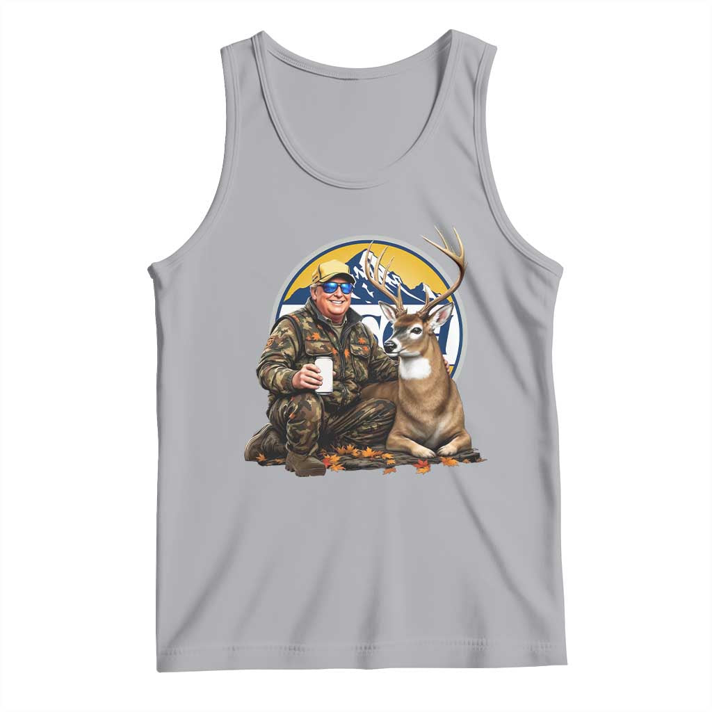Trump Deer Hunting Tank Top Hunter Beer Drinking Retro Vintage TS02 Athletic Heather Print Your Wear
