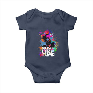 Dream Like Martin Baby Onesie MLK American Civil Rights Leader Inspiration TS02 Navy Print Your Wear