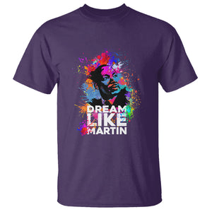 MLK T Shirt Dream Like Martin Black History Month Civil Rights Leader TS02 Purple Printyourwear