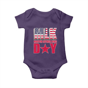 MLK Day Baby Onesie Martin Luther King Jr American Civil Rights Leader TS02 Purple Print Your Wear