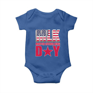 MLK Day Baby Onesie Martin Luther King Jr American Civil Rights Leader TS02 Royal Blue Print Your Wear