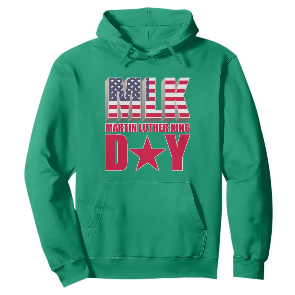 MLK Hoodie Martin Luther King Day Black History Month American Flag TS02 Irish Green Printyourwear