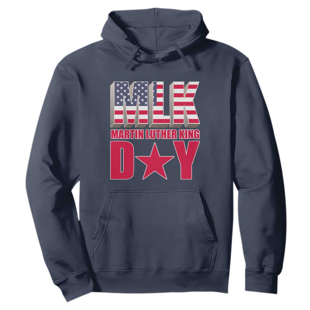 MLK Hoodie Martin Luther King Day Black History Month American Flag TS02 Navy Printyourwear
