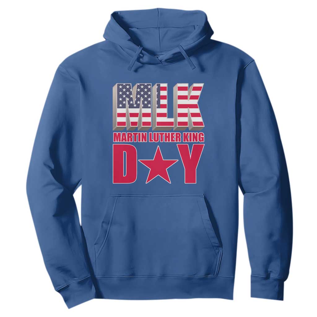 MLK Hoodie Martin Luther King Day Black History Month American Flag TS02 Royal Blue Printyourwear