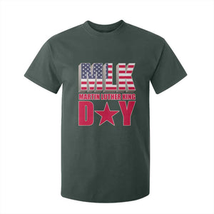 MLK Day T Shirt For Kid Martin Luther King Jr American Civil Rights Leader TS02 Dark Forest Green Print Your Wear