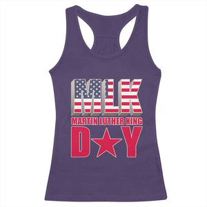 MLK Day Racerback Tank Top Martin Luther King Jr American Civil Rights Leader TS02 Purple Print Your Wear
