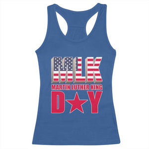MLK Day Racerback Tank Top Martin Luther King Jr American Civil Rights Leader TS02 Royal Blue Print Your Wear