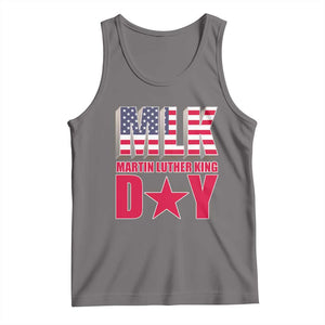 MLK Day Tank Top Martin Luther King Jr American Civil Rights Leader TS02 Deep Heather Print Your Wear