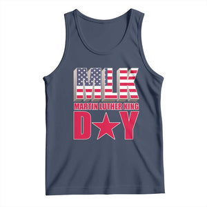MLK Day Tank Top Martin Luther King Jr American Civil Rights Leader TS02 Navy Print Your Wear