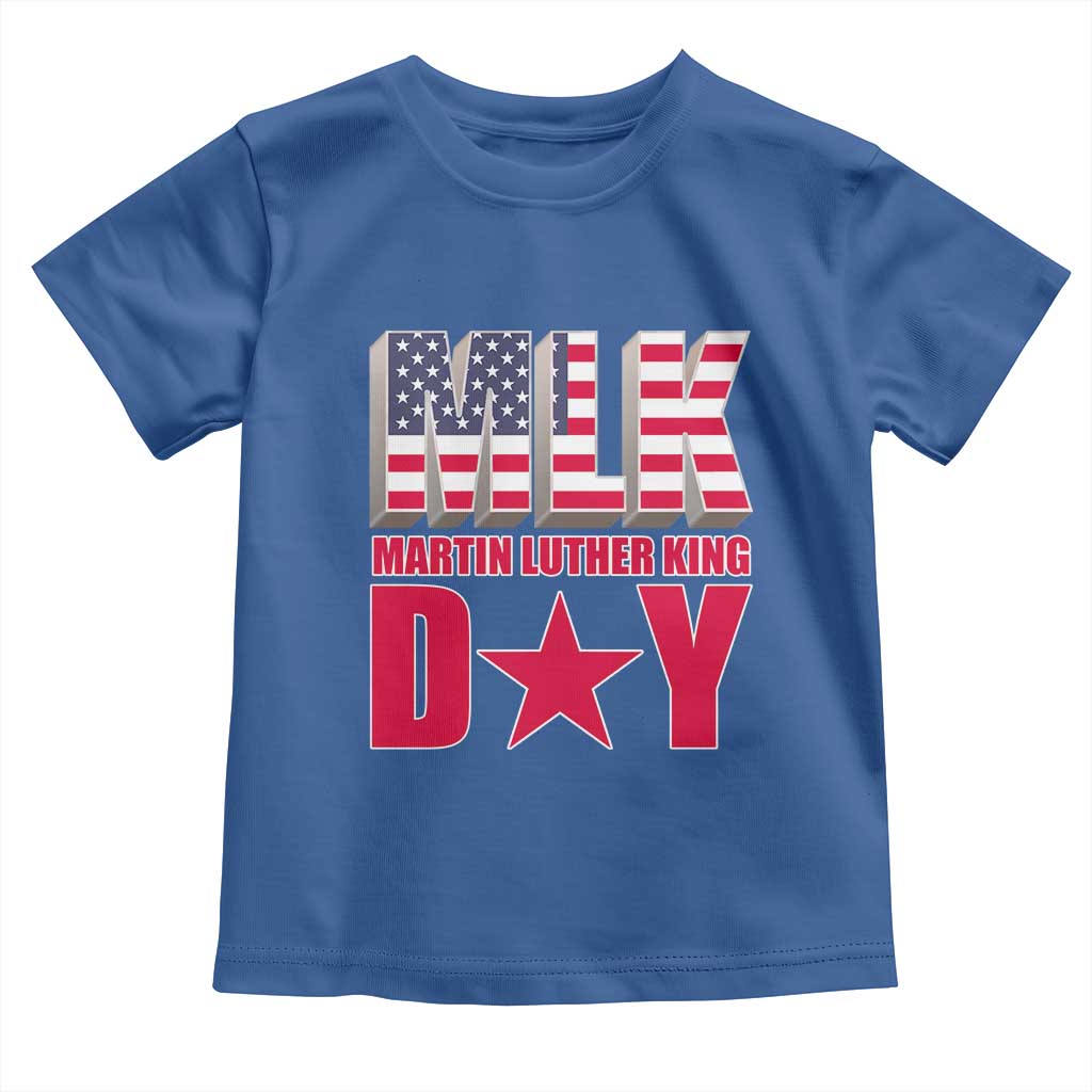 MLK Day Toddler T Shirt Martin Luther King Jr American Civil Rights Leader TS02 Royal Blue Print Your Wear