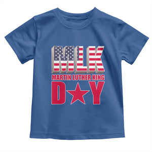 MLK Day Toddler T Shirt Martin Luther King Jr American Civil Rights Leader TS02 Royal Blue Print Your Wear