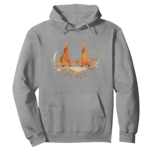 Peaceful Monks Walk with Aloka the Dog Hoodie Zen Art Buddhism Harmony TS02 Sport Gray Print Your Wear