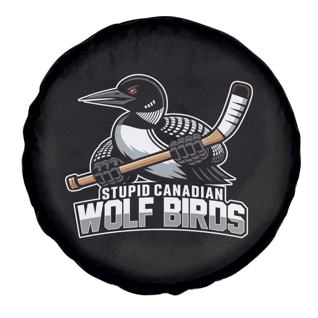 Stupid Canadian Wolf Birds Spare Tire Cover Funny Common Loon Viral Hockey Romance TS02 Print Your Wear