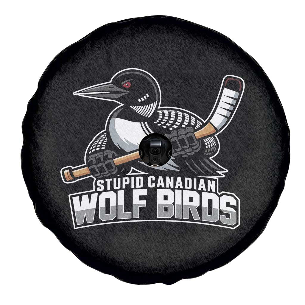 Stupid Canadian Wolf Birds Spare Tire Cover Funny Common Loon Viral Hockey Romance TS02 Print Your Wear