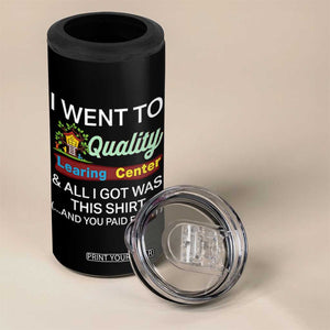 I Went to Minnesota Learing Center Meme 4 in 1 Can Cooler Tumbler Funny Sarcastic Viral Education Fail TS02 Print Your Wear