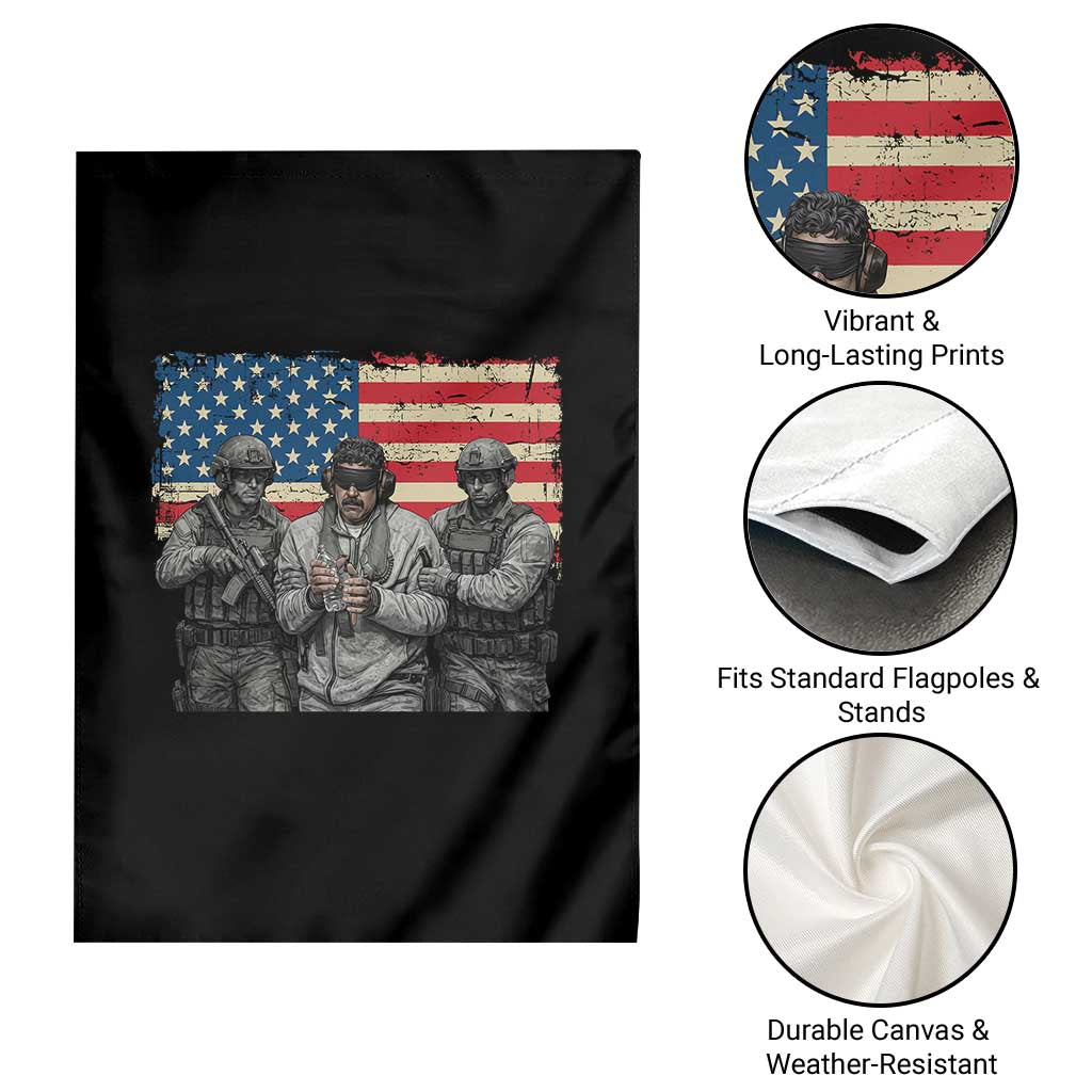 Captured Dictator Maduro Garden Flag Special Forces Justice Operation American Flag TS02 Print Your Wear