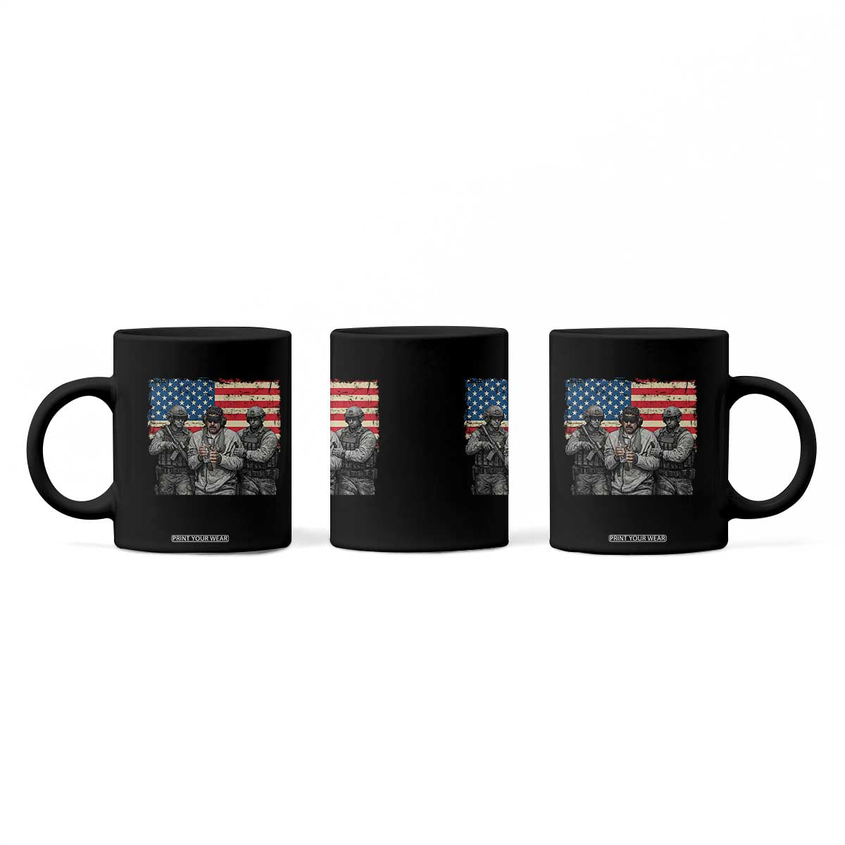 Captured Dictator Maduro Coffee Mug Special Forces Justice Operation American Flag TS02 Print Your Wear