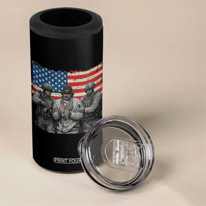 Captured Dictator Maduro 4 in 1 Can Cooler Tumbler Special Forces Justice Operation American Flag TS02 Print Your Wear